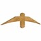 Ekena Millwork Bellingham Rough Sawn Timber Gable Bracket, Western Red Cedar, 48"W x 10"H x 2"D x 4"F, 5/12 Pitch GBW048X10X0204BEL00RWR - alternate 2